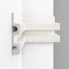 Панель декоративная из экополимера 122х2900х21 мм Decomaster D302-1070-10 светло-бежевая 0,354 кв.м - фото 2