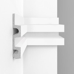 Панель декоративная из экополимера 122х2900х21 мм Decomaster D302-115-10 белая 0,354 кв.м - фото 4