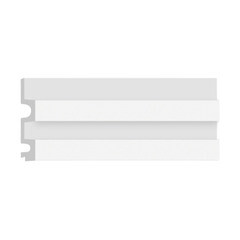 Изображение товара Панель декоративная из экополимера 122х2900х21 мм Decomaster D302-115-10 белая 0,354 кв.м