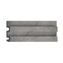 Изображение товара Панель декоративная из экополимера 122х2900х21 мм Decomaster D302-1619-10 серая 0,354 кв.м