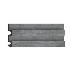Изображение товара Панель декоративная из экополимера 122х2900х21 мм Decomaster D302-1629-10 серая 0,354 кв.м