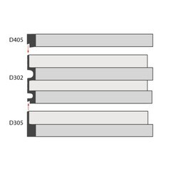 Панель декоративная из экополимера 122х2900х21 мм Decomaster D302-1629G-10 серая 0,354 кв.м - фото 3