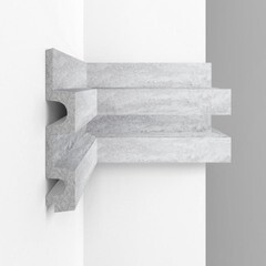 Панель декоративная из экополимера 122х2900х21 мм Decomaster D302-1634-10 светло-серая 0,354 кв.м - фото 3