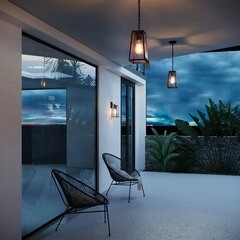 Светильник садово-парковый подвесной Elektrostandard Germes черный 760 мм E27 60 Вт IP33 (35152/H) - фото 2