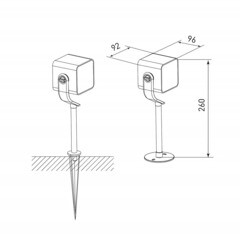 Светильник светодиодная садово-парковый Elektrostandard Visor черный 260 мм 4000К 10 Вт IP65 (35142/S) - фото 3