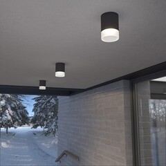 Светильник светодиодный садово-парковый накладной Elektrostandard Light LED черный 148 мм 4000К 15 Вт IP54 (35140/H) - фото 2