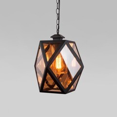 Светильник садово-парковый подвесной Elektrostandard Ambra черный 890 мм E27 60 Вт IP33 (35133/H) - фото 5