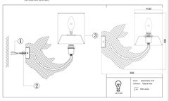 Бра Maytoni Nashorn E14 40 Вт 220-240 В белое IP20 (MOD470WL-01W) - фото 2
