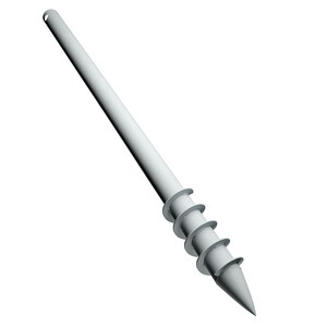 Свая-шуруп d57х1500 мм оцинкованная