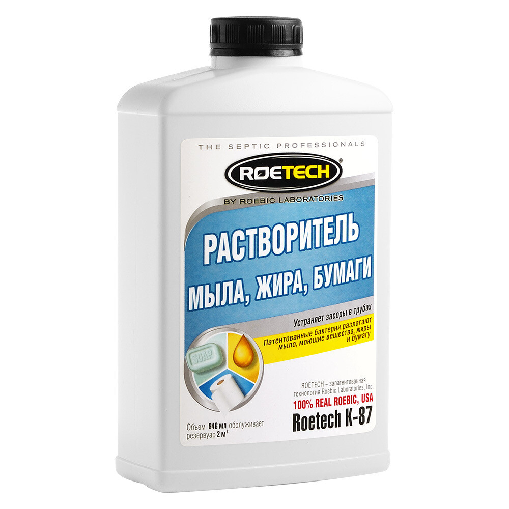 Изображение товара Растворитель для канализационных систем Roetech 0,946 л биологическое средство