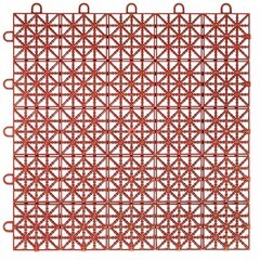 Настил модульный 330х330х8,5 мм терракот (9 шт.=0,98 кв.м) - фото 1