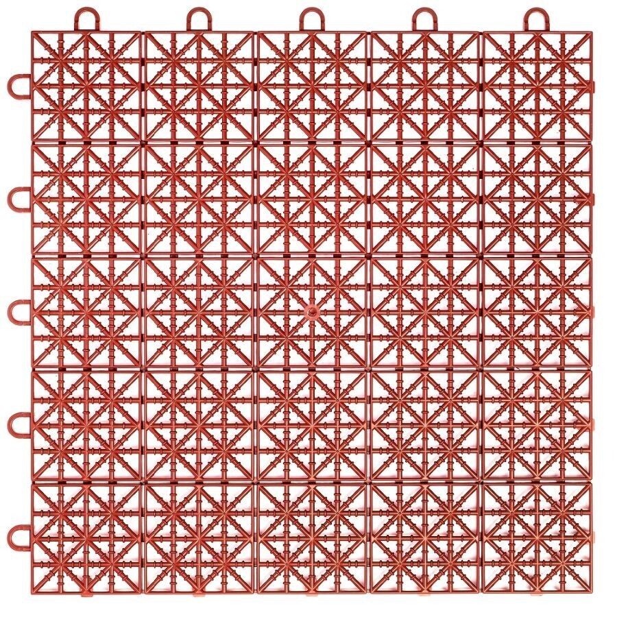 Настил модульный 330х330х8,5 мм терракот (9 шт.=0,98 кв.м)