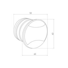 Подсветка для лестниц встраиваемая светодиодная черная 3 Вт 4000К IP65 Elektrostandard Step 3 (a049748) - фото 5