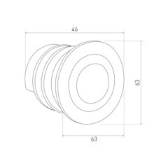 Подсветка для лестниц встраиваемая светодиодная черная 3 Вт 4000К IP65 Elektrostandard Step 5 (a049754) - фото 4