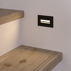 Подсветка для лестниц встраиваемая светодиодная черная 3 Вт 4000К IP65 Elektrostandard Step 7 (a049756) - фото 6