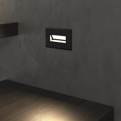 Подсветка для лестниц встраиваемая светодиодная черная 3 Вт 4000К IP65 Elektrostandard Step 7 (a049756) - фото 5