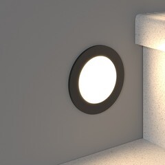 Подсветка для лестниц встраиваемая светодиодная черная 3 Вт 4000К IP65 Elektrostandard Step 5 (a049754) - фото 10