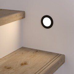 Подсветка для лестниц встраиваемая светодиодная черная 3 Вт 4000К IP65 Elektrostandard Step 5 (a049754) - фото 9