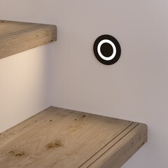 Подсветка для лестниц встраиваемая светодиодная черная 3 Вт 4000К IP65 Elektrostandard Step 4 (a049752) - фото 3