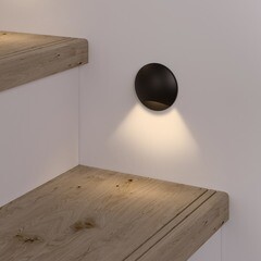 Подсветка для лестниц встраиваемая светодиодная черная 3 Вт 4000К IP65 Elektrostandard Step 3 (a049746) - фото 6