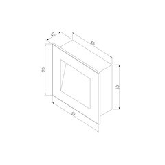 Подсветка для лестниц встраиваемая светодиодная белая 3 Вт 4000К IP65 Elektrostandard Step 6 (a049743) - фото 2
