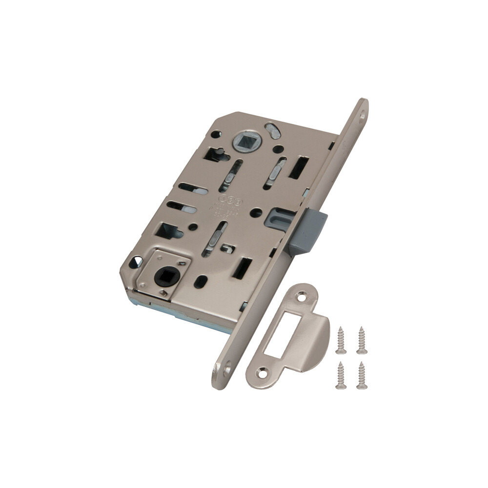 Изображение товара Замок врезной AGB Mediana для межкомнатной двери под фиксатор никель