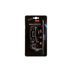 Замок врезной AGB Mediana для межкомнатной двери под фиксатор черный - фото 3