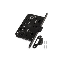 Замок врезной AGB Mediana для межкомнатной двери под фиксатор черный - фото 1