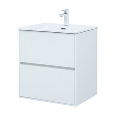 Изображение товара Тумба под раковину Lavelly Cube 60 см подвесная белый глянец (00316667)