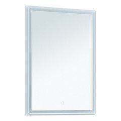 Зеркало с подсветкой прямоугольное 60х80 см в раме белой с сенсорным включением Lavelly Cube (00316665) - фото 7