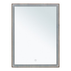 Зеркало с подсветкой прямоугольное 60х80 см в раме дуб рустикальный с сенсорным включением Lavelly Cube (00316677) - фото 5