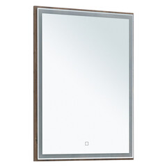 Зеркало с подсветкой прямоугольное 60х80 см в раме дуб рустикальный с сенсорным включением Lavelly Cube (00316677) - фото 4