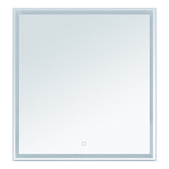 Зеркало с подсветкой квадратное 80х80 см в раме белой с сенсорным включением Lavelly Cube (00316671) - фото 8