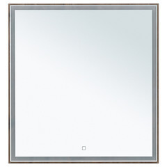 Зеркало с подсветкой квадратное 80х80 см в раме дуб рустикальный с сенсорным включением Lavelly Cube (00316678) - фото 6