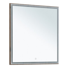 Зеркало с подсветкой квадратное 80х80 см в раме дуб рустикальный с сенсорным включением Lavelly Cube (00316678) - фото 5