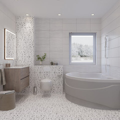 Плитка облицовочная Lavelly Skandi Waves белая рельеф 400х200х8 мм (15 шт.=1,2 кв.м) - фото 5