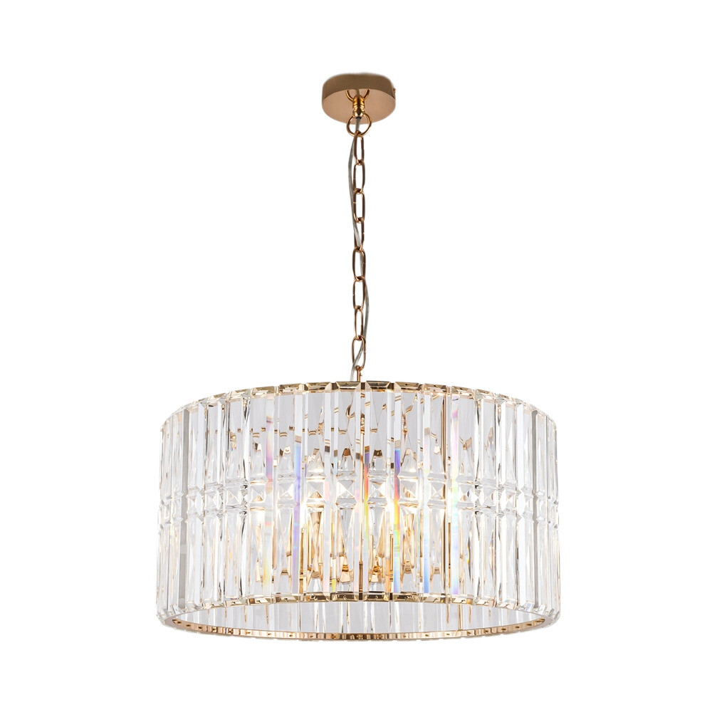 Изображение товара Подвесная люстра Maytoni Facet с 6 цоколями E14, стиль модерн, золотая