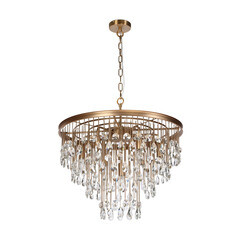 Люстра подвесная Maytoni Linn E14 280 Вт 23 кв.м (MOD091PL-07G) - фото 4