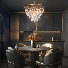 Люстра подвесная Maytoni Linn E14 280 Вт 23 кв.м (MOD091PL-07G) - фото 2