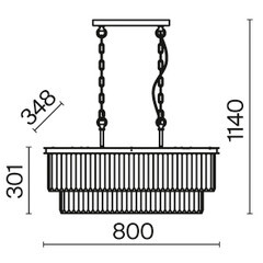 Люстра подвесная Maytoni Revero E14 320 Вт 14 кв.м (MOD085PL-08G) - фото 3