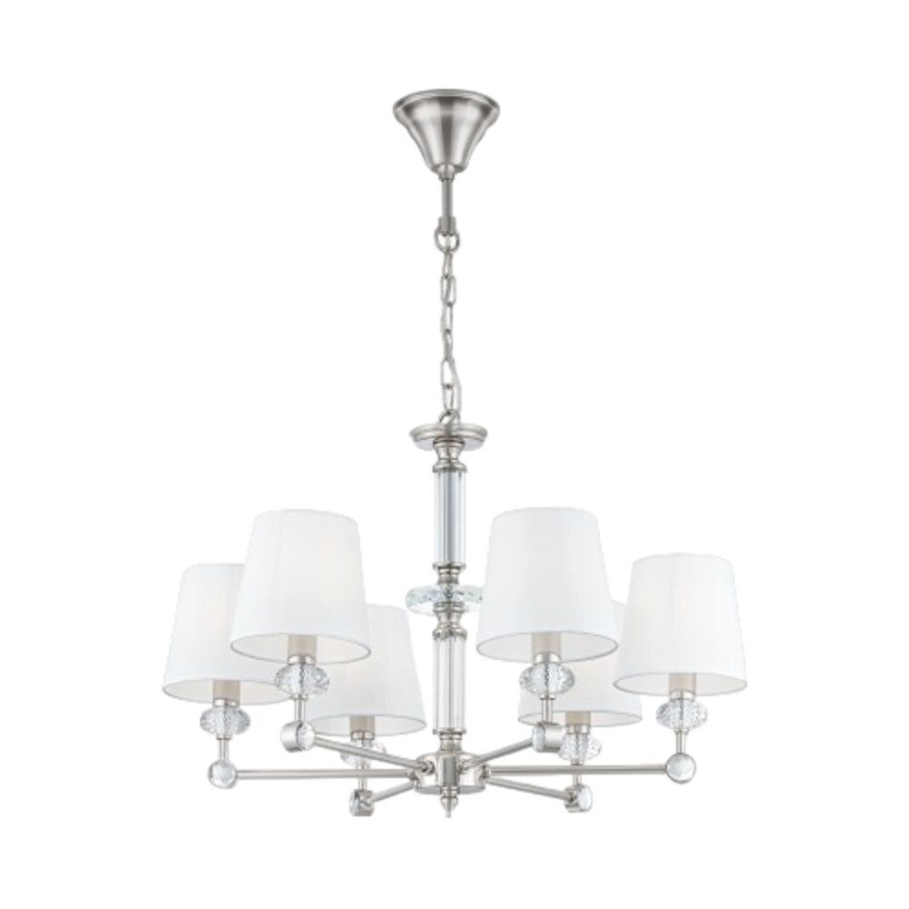 Изображение товара Подвесная люстра Maytoni Riverside MOD018PL-06CH с шестью патронами E14, классический дизайн