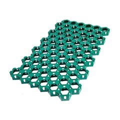 Решетка газонная пластиковая зеленая C250 674х412х35 мм - фото 2