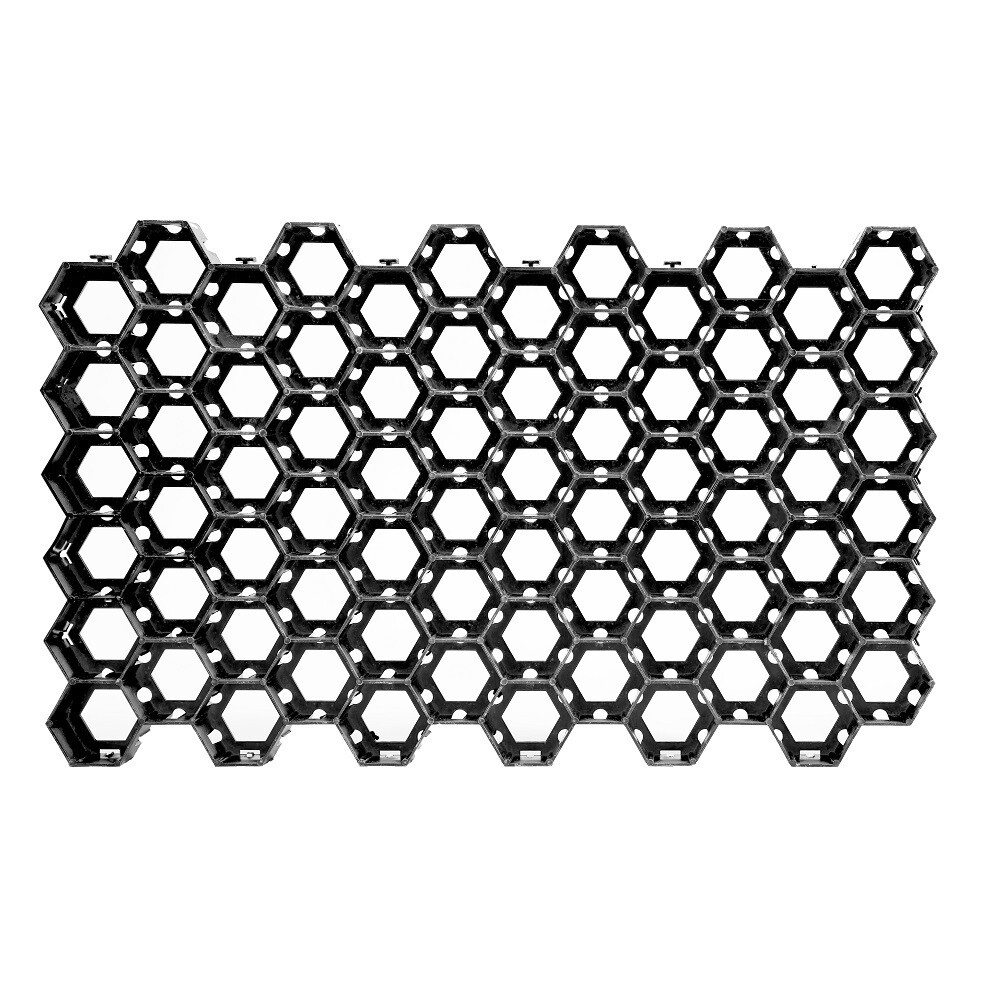 Решетка газонная пластиковая черная C250 674х412х63 мм