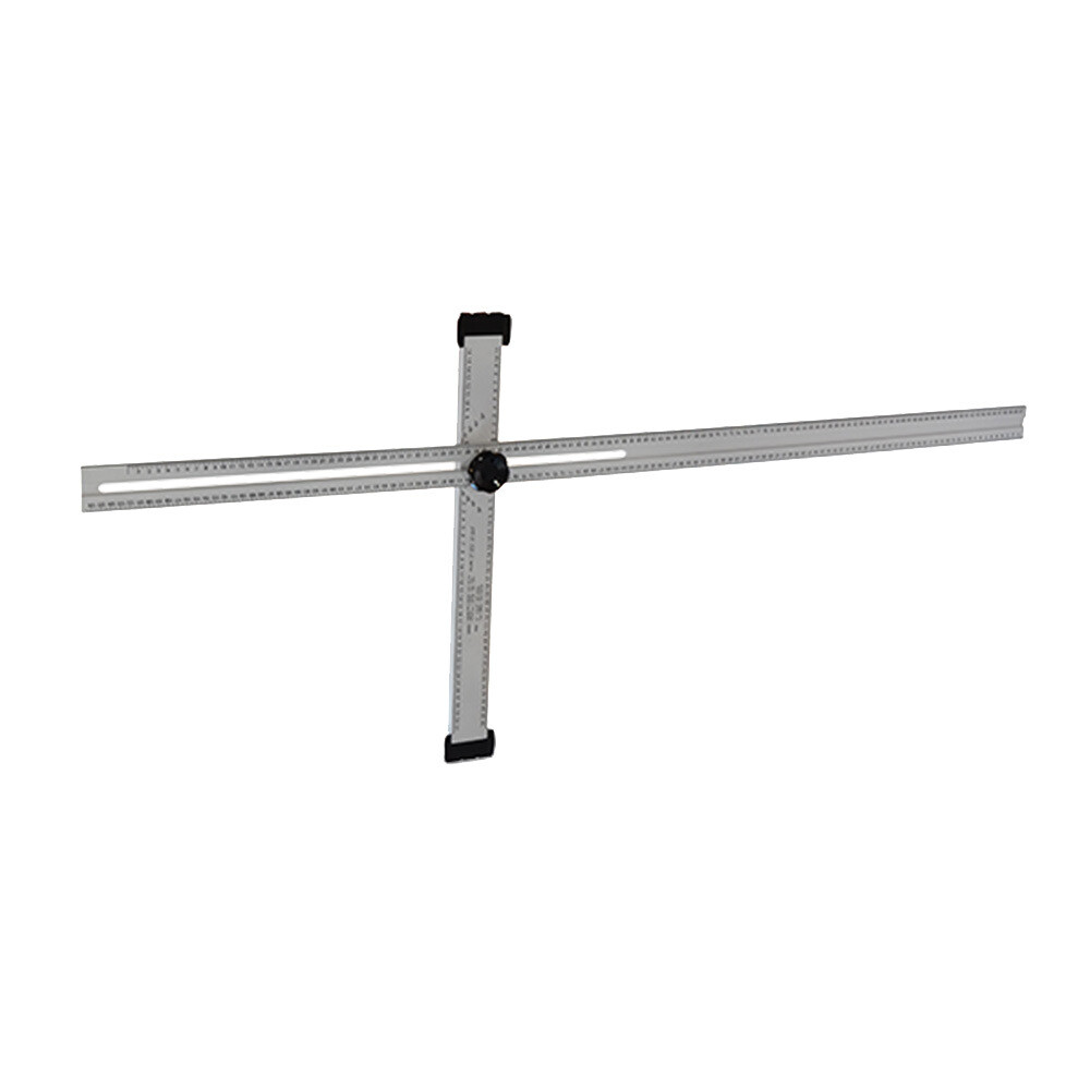 Изображение товара Угольник для разметки гипсокартона 1270 мм Edma строительный складной алюминий