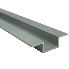 Омега-профиль алюминиевый 3 м 1 мм серый RAL 7035 - фото 1