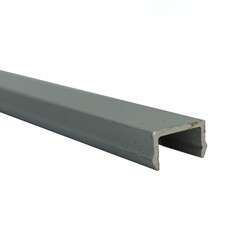 Пи-заглушка алюминиевая 3 м 1 мм серая RAL 7035 - фото 1