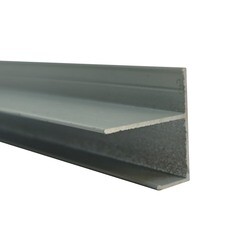 F-профиль алюминиевый 3 м 1 мм серый RAL 7035 - фото 3