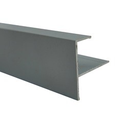 F-профиль алюминиевый 3 м 1 мм серый RAL 7035 - фото 4