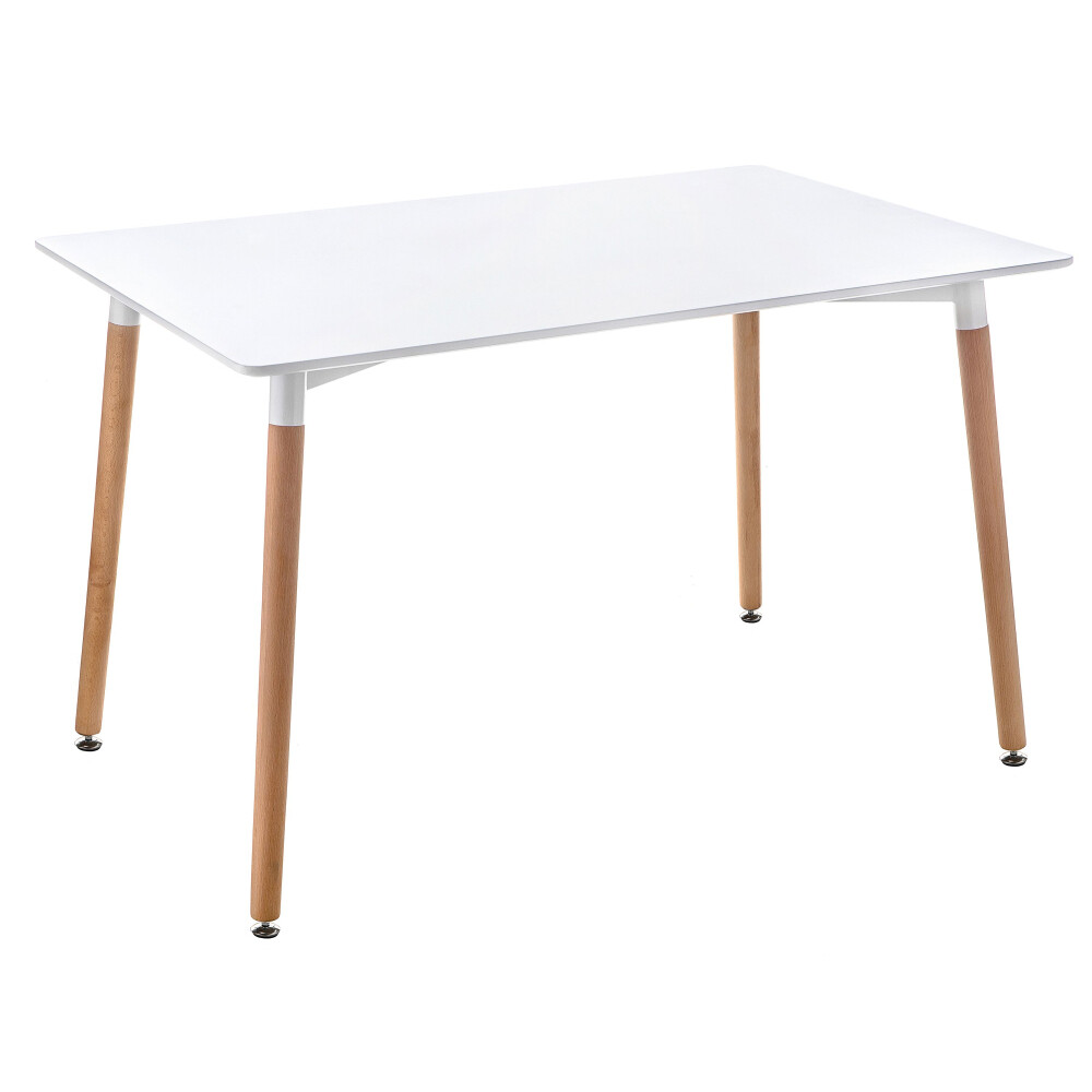 Изображение товара Кухонный прямоугольный стол Woodville Table 110х73 см белый/бук