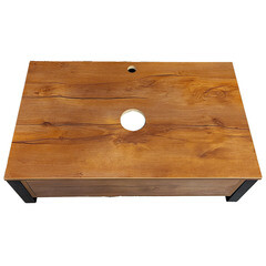 Тумба под раковину со столешницей 1Marka Roy 80 см подвесная дерево/коричневая (Ц0000026169/48843) - фото 3